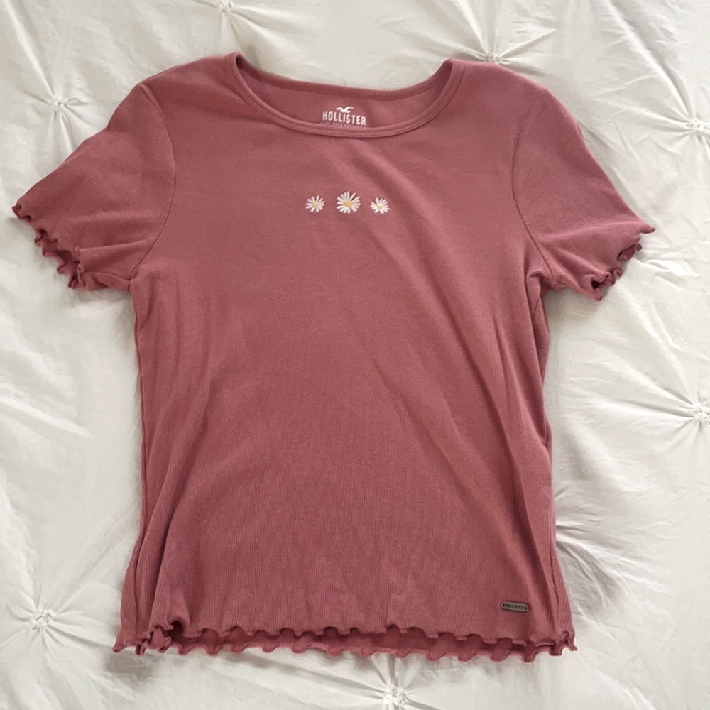 hollister waffle baby tee
